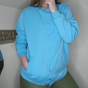 Vintage Blair Blue Button up Jacket Medium